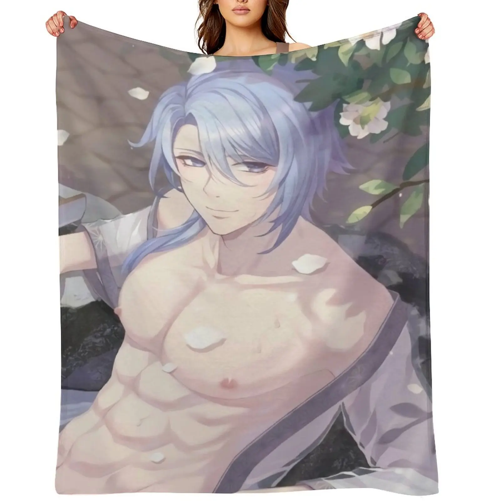 

Kamisato Ayato Throw Blanket anime Thin Blankets Sofas Of Decoration Bed Blankets