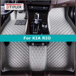 TITIPLER Custom Car Floor Mats For KIA RIO K2 Auto Carpets Foot Coche Accessorie
