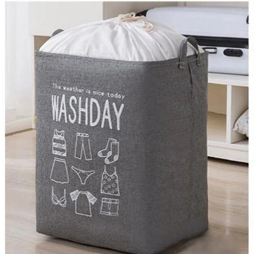 75L High Quality New Practical Foldable Laundry Basket Hamper Storage Box Accessory Tool Toy Organiser Washing Bin Organizer