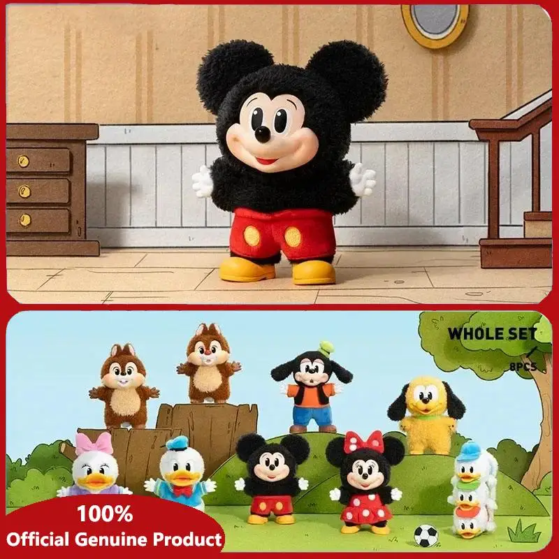 

Mickey Family Cute Together Keychain Series Original Blind Box Mystery Box Guess Bag Toys Doll Cute Anime Figure Desktop Ornamen