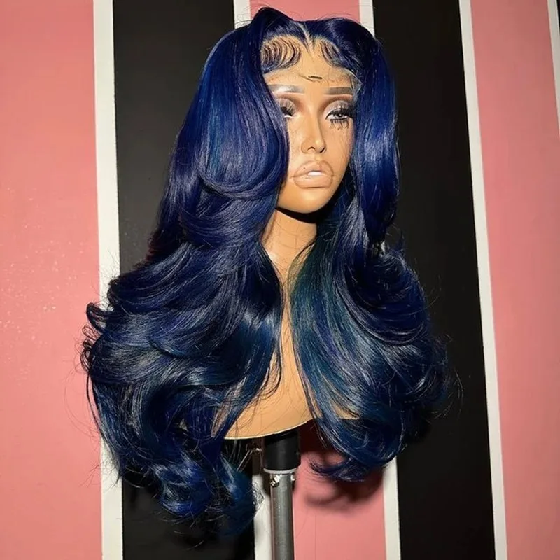 dark-blue-body-wave-lace-front-wig-synthetic-and-blend-pre-plucked-natural-hairline-for-black-women-heat-resistant-fiber-cosplay