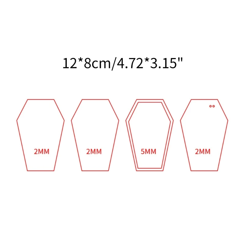 DIY Blank Card Brick Transparent Acrylic Plate Mold Empty Plates for DIY Hand-Making Craft