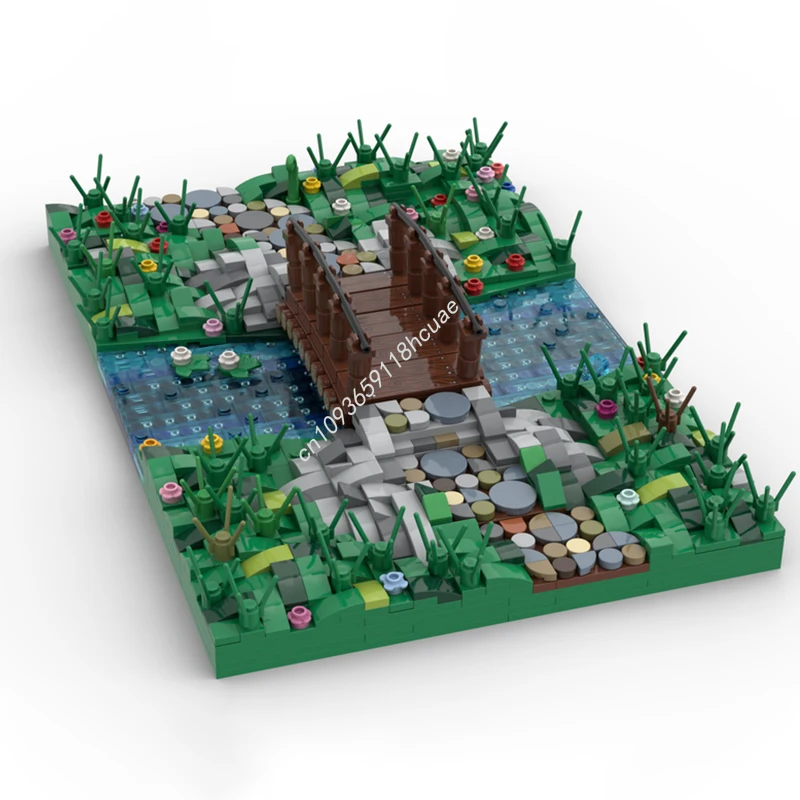 881 pièces MOC pont en bois nan modèle blocs de construction éducation enfants bricolage artisanat jouets idée assembler des cadeaux de noël