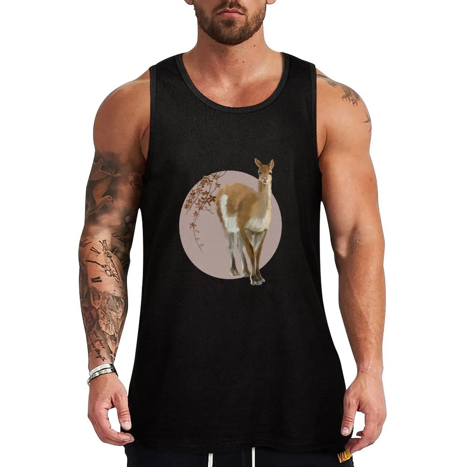 Camiseta Deportiva Vicuña para Correr y Hacer Ejercicio, Absorbe la Humedad y Seca Rápidamente
