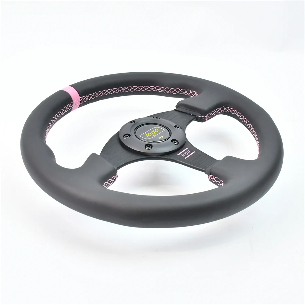 

330mm Car Steering Wheel Microfiber Leather Modified Steering Wheel