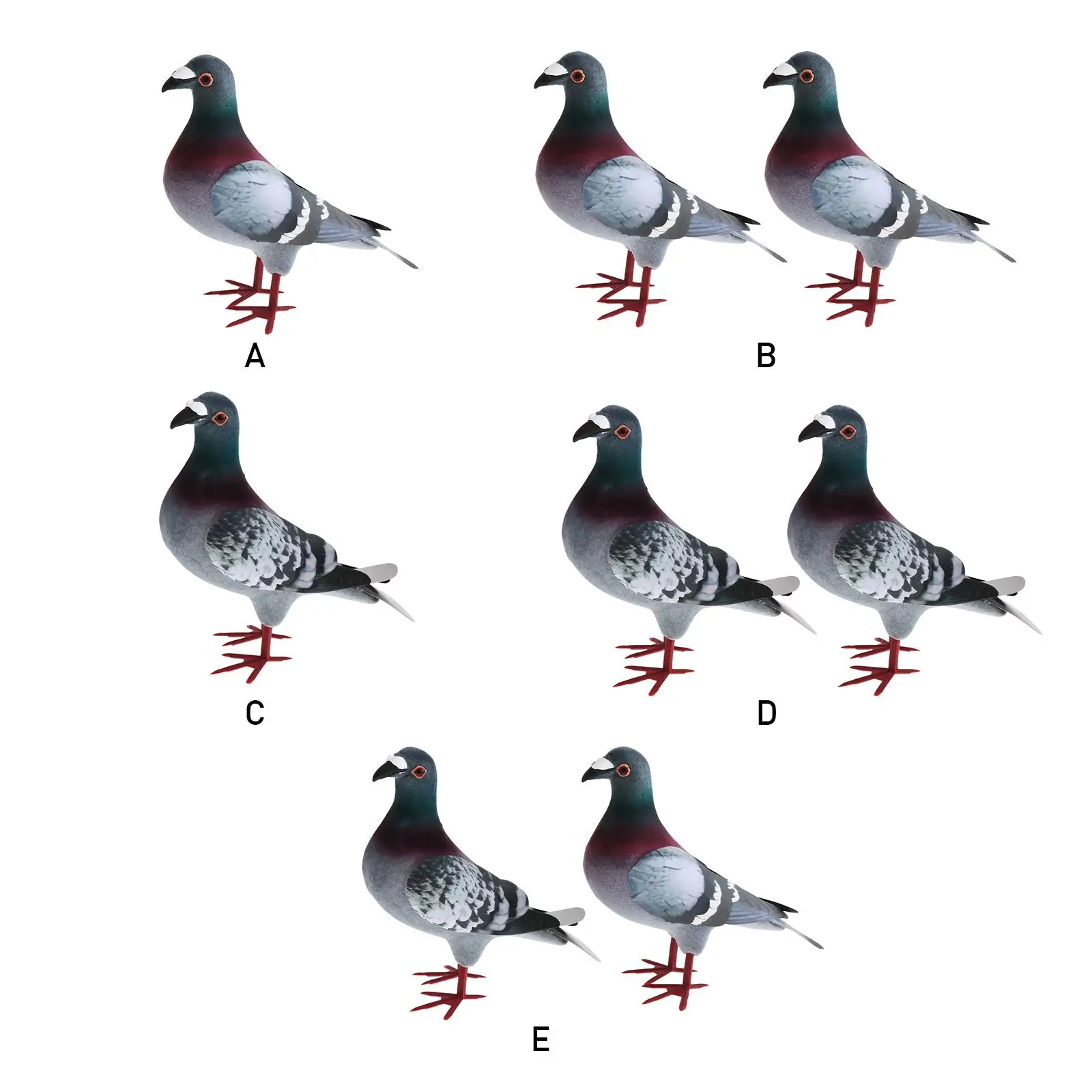 Artificial Dove Animal Miniature Artificial Pigeon Artificial Foam Bird Simulation Pigeon Ornaments