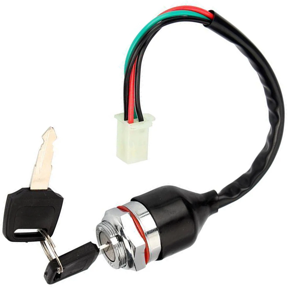 Key Starter Switch Keywords Key Ignition Switch High Strength Key Ignition Switch Quad Bike Motorcycle Sliver High Quality Type 3