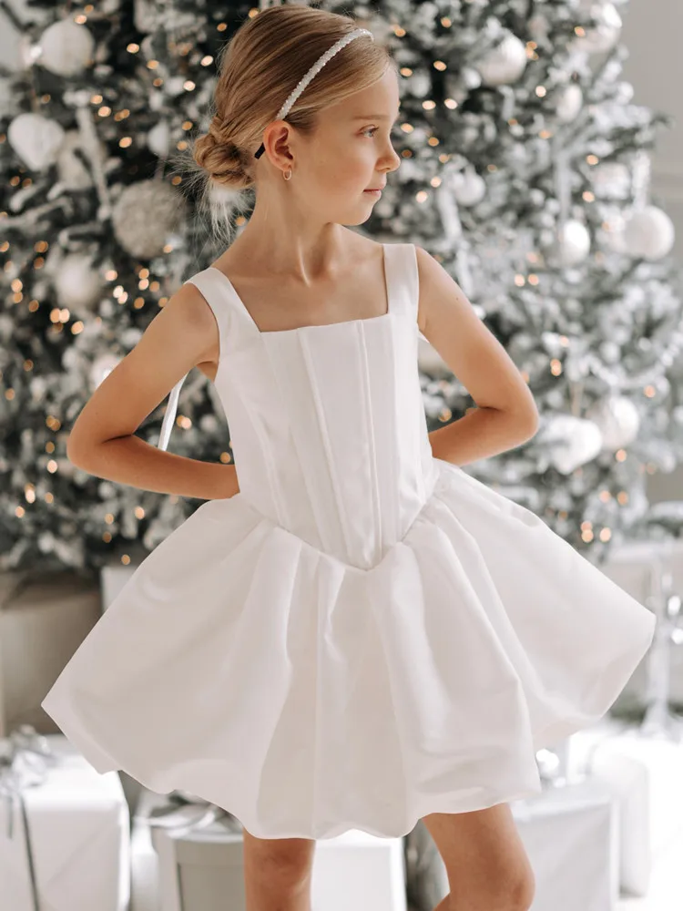 Neues Kinder-Partykleid, Gastgeberin, Klavier-Aufführung, Geburtstag, Hochzeit, Mädchen-Partykleider A5026, Vestidos, Blumenmädchenkleider – Detail 4