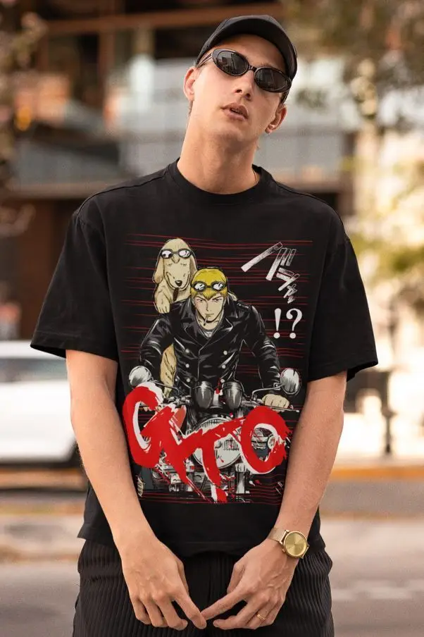 gto New Black Shirt,Great Teacher Onizuka,anime,japan,eikichi,eikichi onizuka