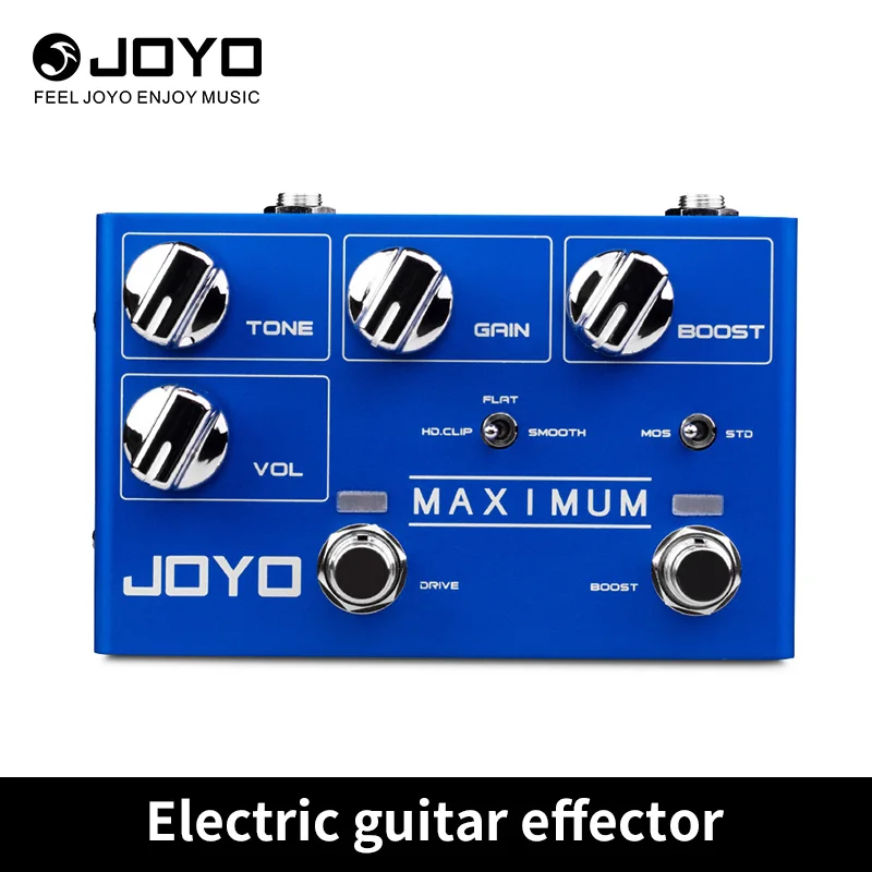 

JOYO-R-05 Maximum Overdrive Guitar Effect Pedal, Wild Overdrive, Long Sustain Distortion Effect, Mini Bass Parts