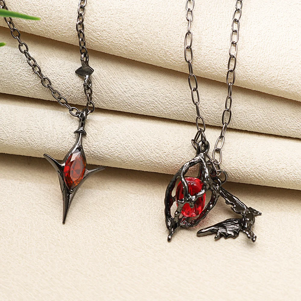 Love and Deepspace Necklace Women Anime Sylus Where Drake‑shadows Fall Necklaces Woman Couples Chain Cosplay Alloy Collier Gift