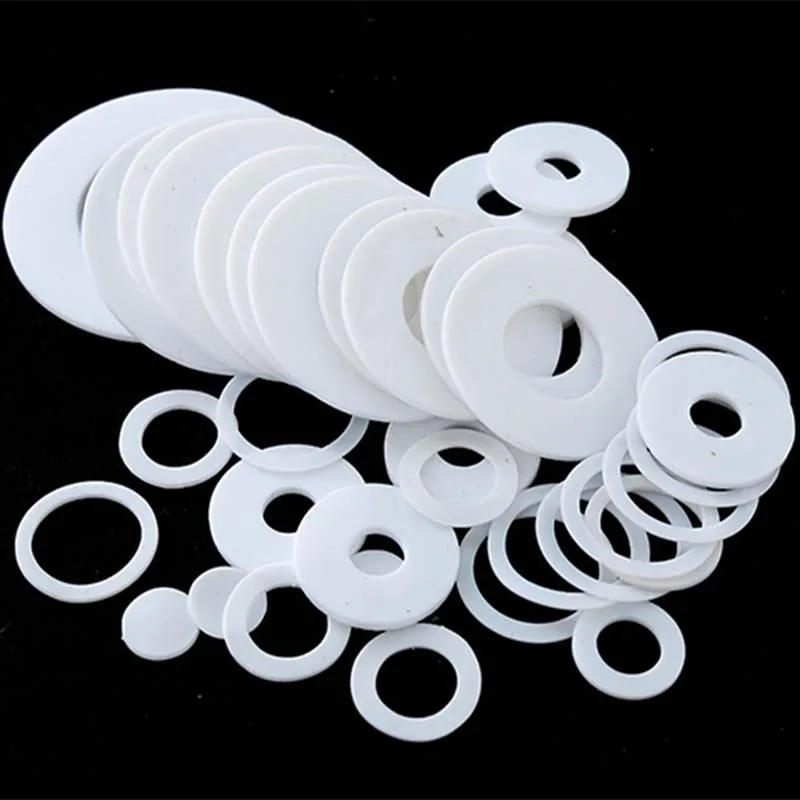 PTEF ปะเก็นแหวน,Tetrafluoro ปะเก็น,สีขาวแหวนยางซีลเครื่องซักผ้าแบนเครื่องบิน Spacer ฉนวนกันความร้อนซีลแ...
