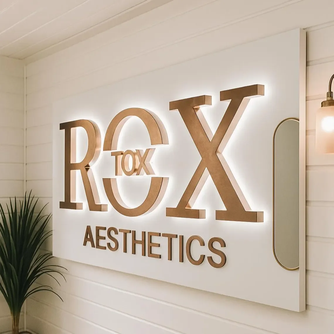 Custom Backlit Sign Metal Luminous Characters for Business Logo Led Backlit Letters Company Storefront Outdooor indoor Signs