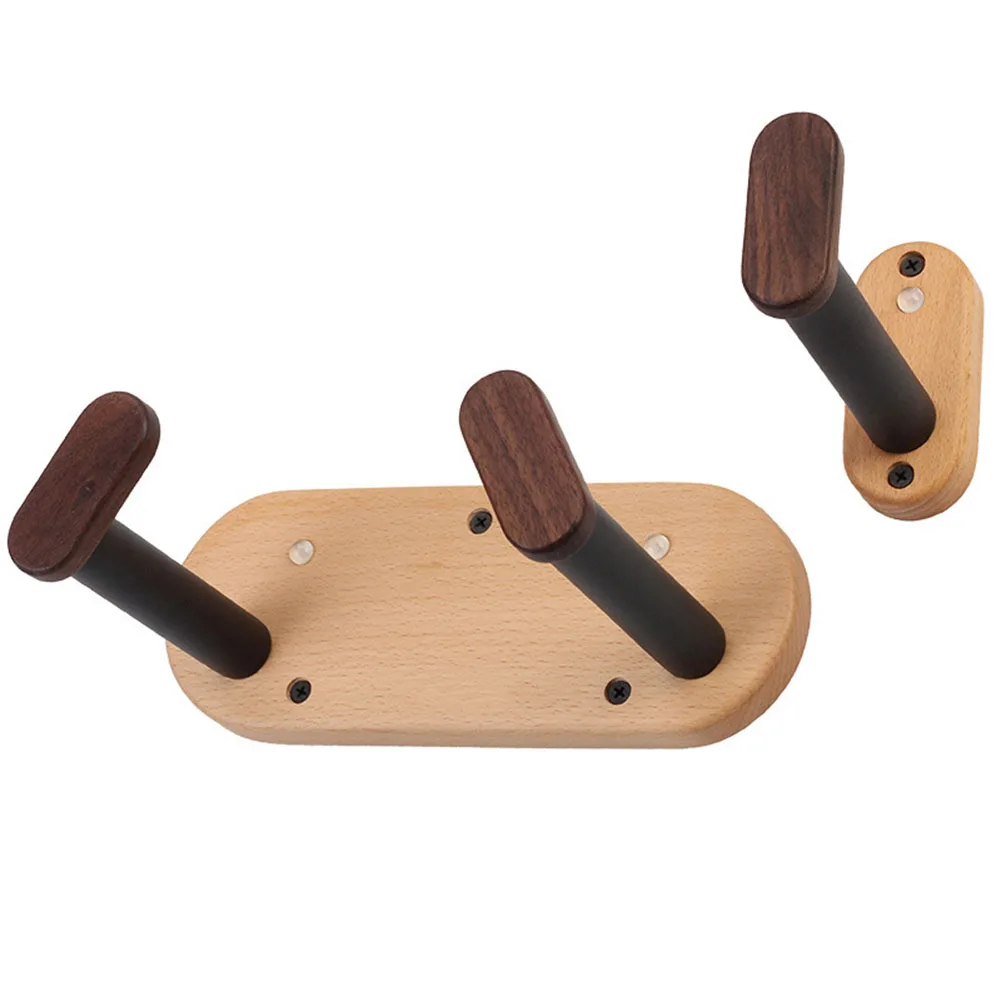 Beech Wood Guitar Holder Wall Mount Guitar Hanger for versatile Compatibility Adjustable Horizontal Display Easy Assembly
