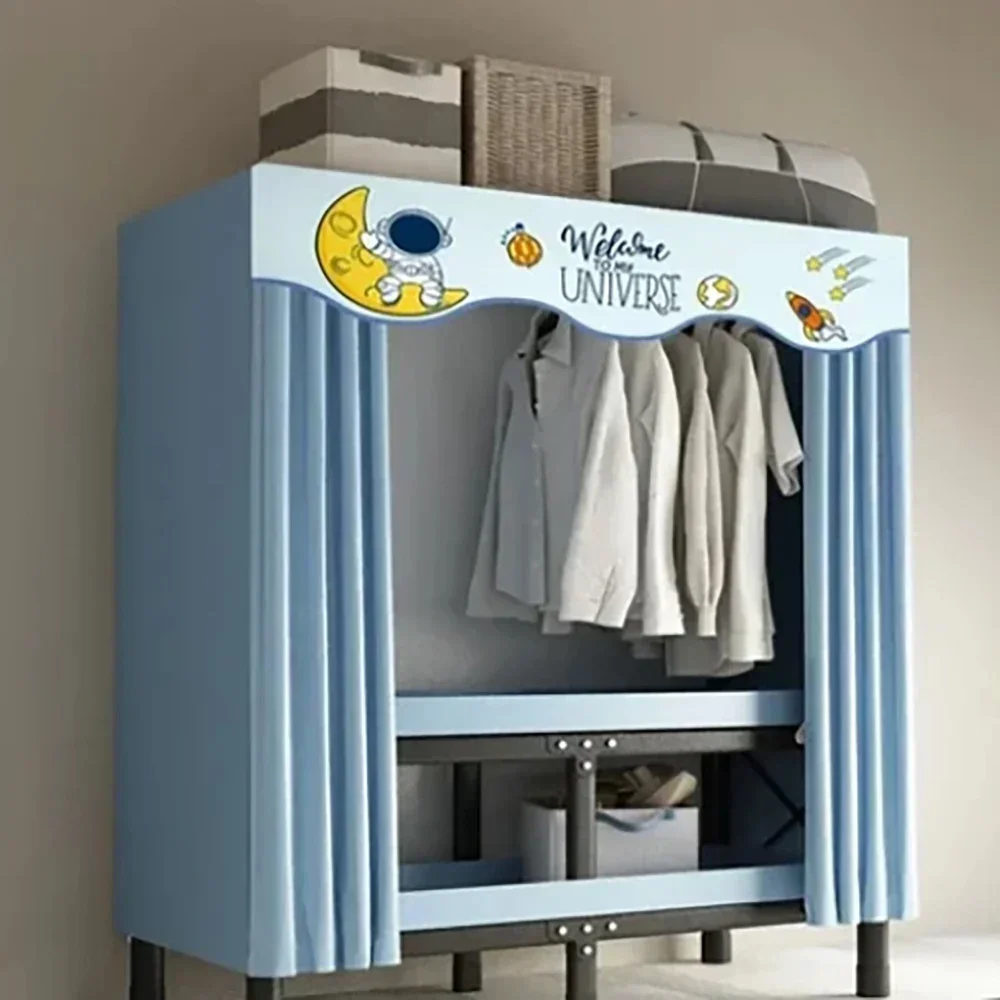 

#For Folding Home Bedroom Wardrobe Installation free wardrobe, foldable simple clothing storage rack, integrated storage cabinet