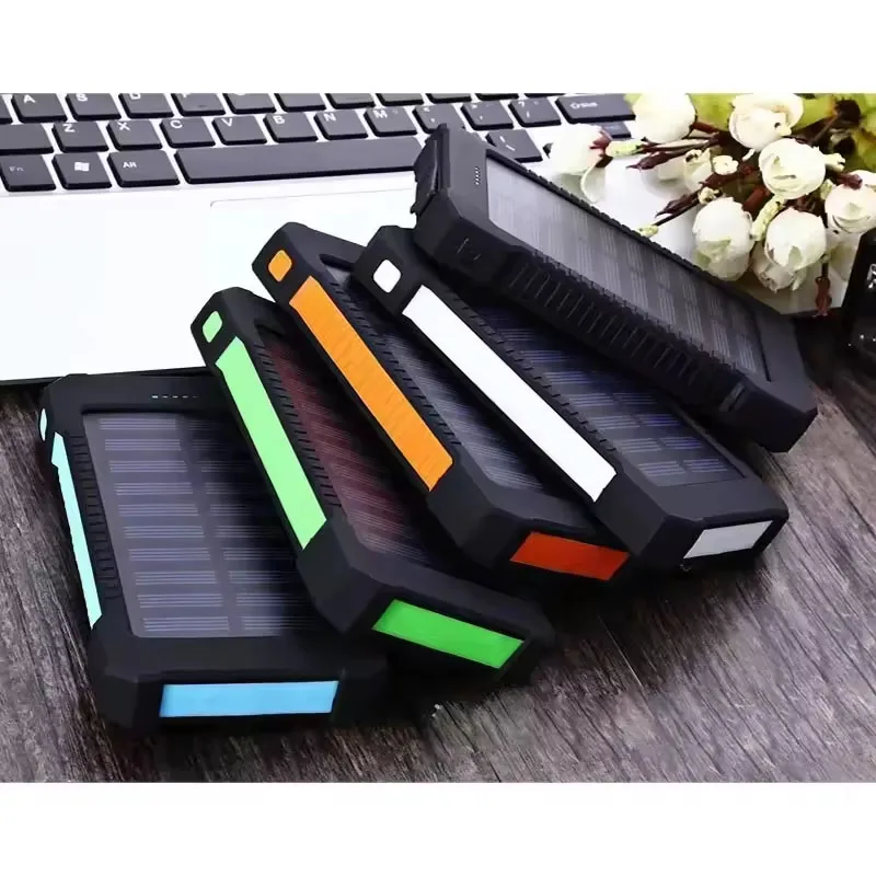 20000mAh Solar Power Bank Large Capacity Super Fast Charging Outdoor Portable External Battery for IPhone Huawei Samsung view 3
