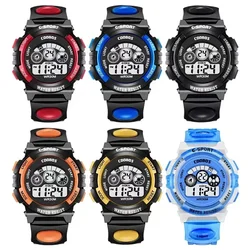 Colourful LED Lights Flashing Glow Up Boys Girls Kids Children's Day Party Gifts Digital Electronic Luminous Watches Clock