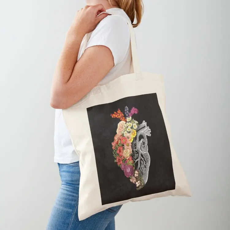 

Flower Heart Spring by Tobe Fonseca Tote Bag shopping bag shopper bag women canvas canvas bags