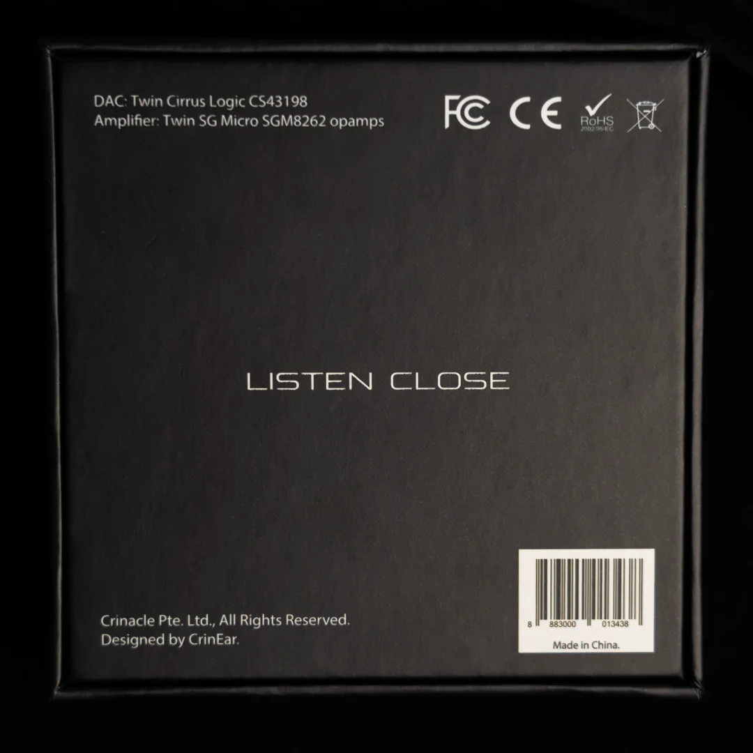 CrinEar Protocol Max Tragbarer USB-betriebener DAC-Verstärker mit Dual Cirrus Logic CS43198 DAC-Chips – Detail 4