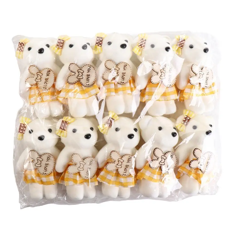 10pcs/bag Foam Bear Bear Foam Animal Cartoon Mini Bear Flower Bouquet 10cm Cartoon Bouquet Graduation Gifts