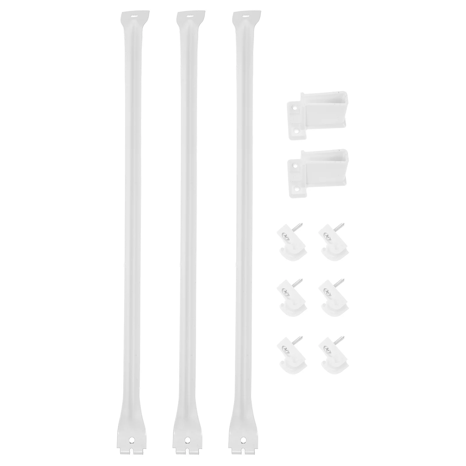 

1Set Heavy Duty Plastic Wire Shelf Brackets Support Clips for Bedroom Kitchen Bathroom Closet Closet Shelf Brackets