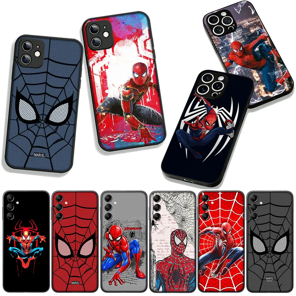 Чехол для телефона Xiaomi Poco F6 F7 Ultra F5 F3 X7 X6 X5 X3 NFC M7 M6 Pro C75 C65 C71 C61 Чехол Marvel Comics Spider Man Spiderman