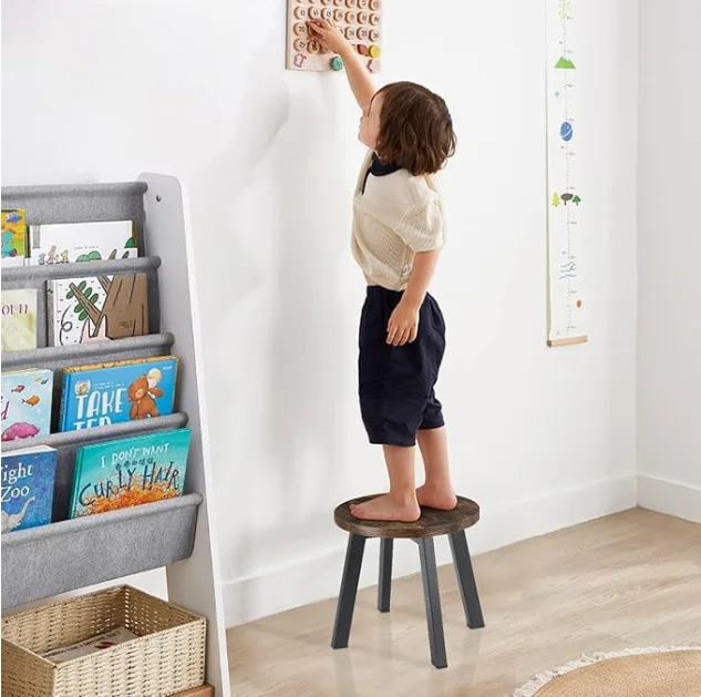 

Custom High Quality Metal Wood Round Stool Children's Low Stool