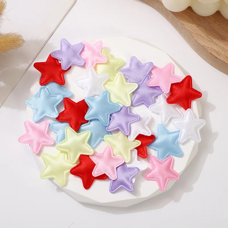 50 stks/partij Multi Kleuren 2.5 cm Ster DIY Craft Handgemaakte Haar Clip Haaraccessoire Kleding Hoed Speelgoed Decoratie Accessoires