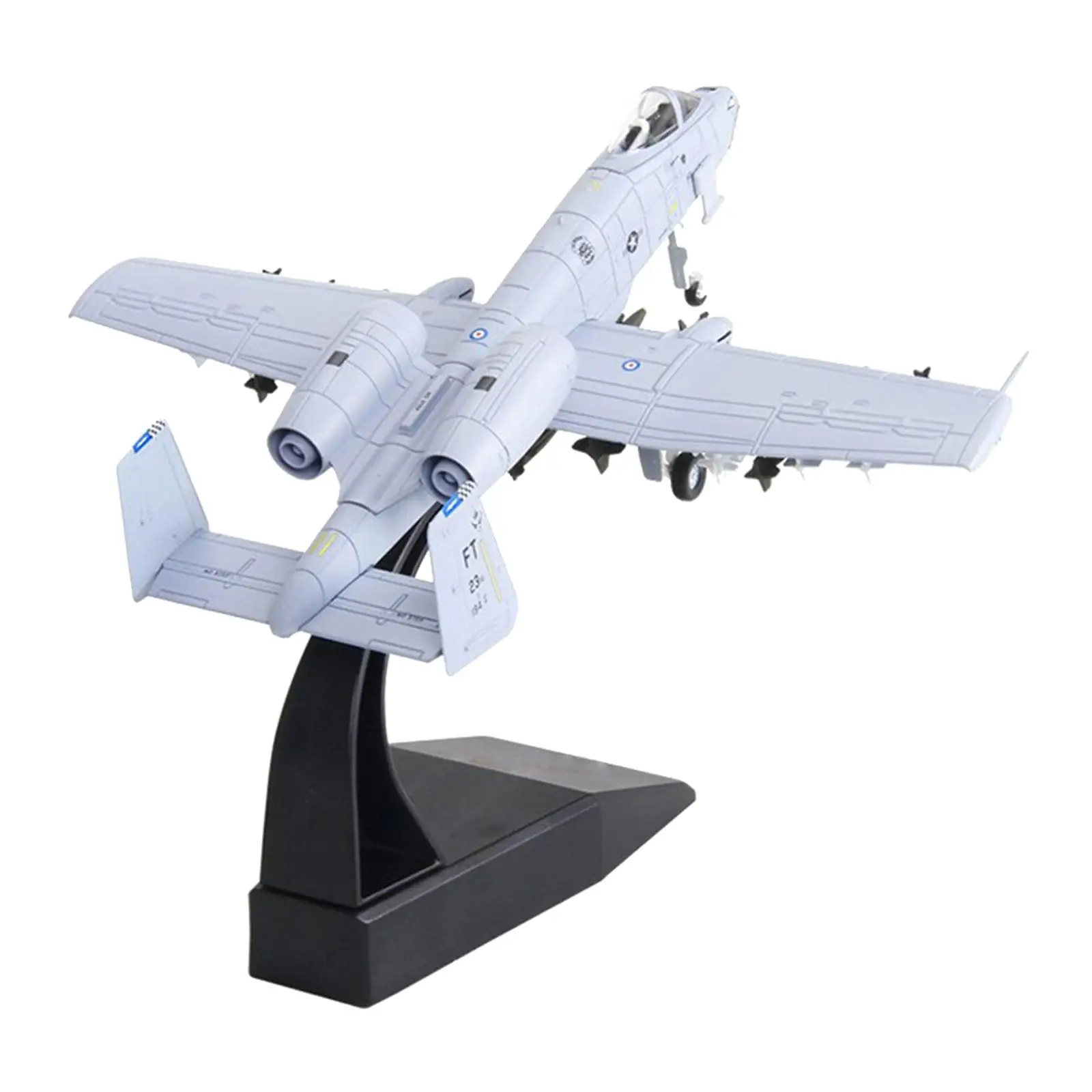 1:100 Diecast realista A-10 avión de ataque modelo juguetes decoración regalo