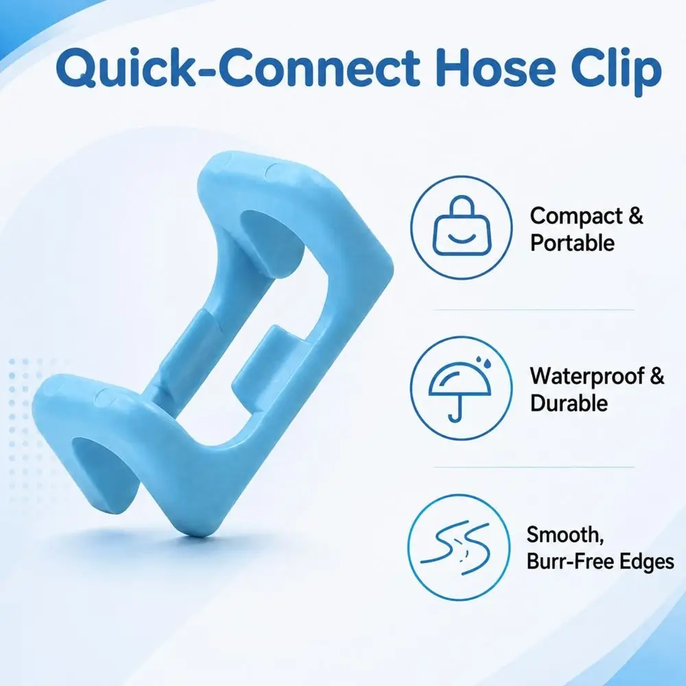 2pcs Leak-Proof Faucet Hose Clip Quick-Connect Easy Installation Plumbing Pipe Clamps Durable Pipe Clamp Tools for Delta RP60911