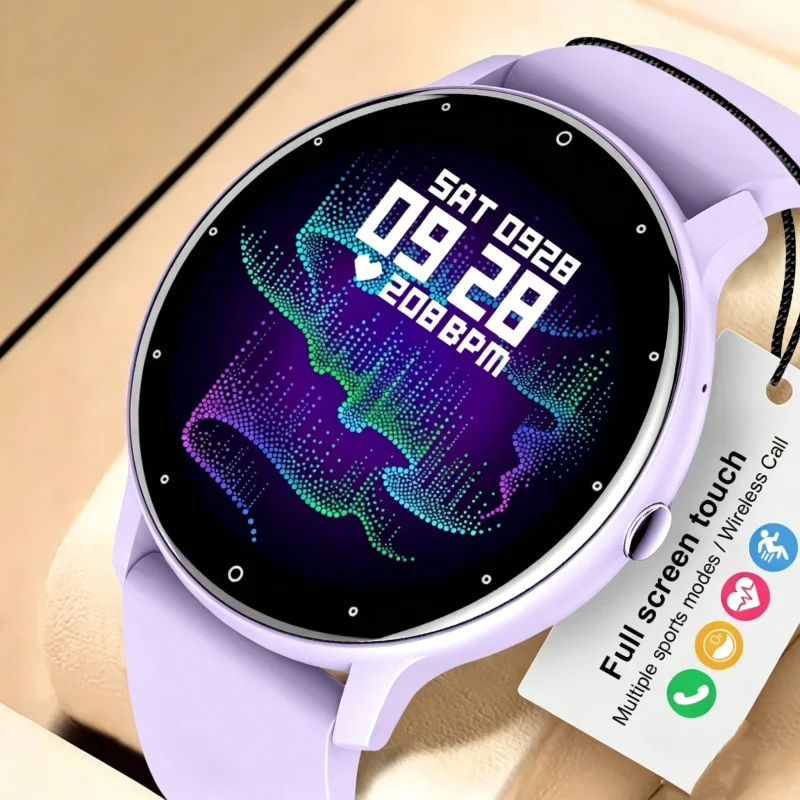 スポーツスマートウォッチ男性女性用音声アシスタントbluetooth通話スマートウォッチ睡眠モニタリングプッシュメッセージアクティビティトラッカーブレスレット