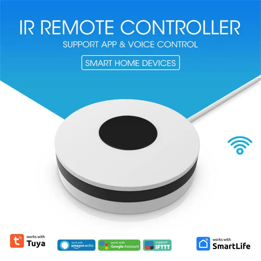 Voice Control Smart Remote Tuya Wifi Afstandsbediening Usb 5V/1a Meerdere Apparaten Smart Home Support Assistent