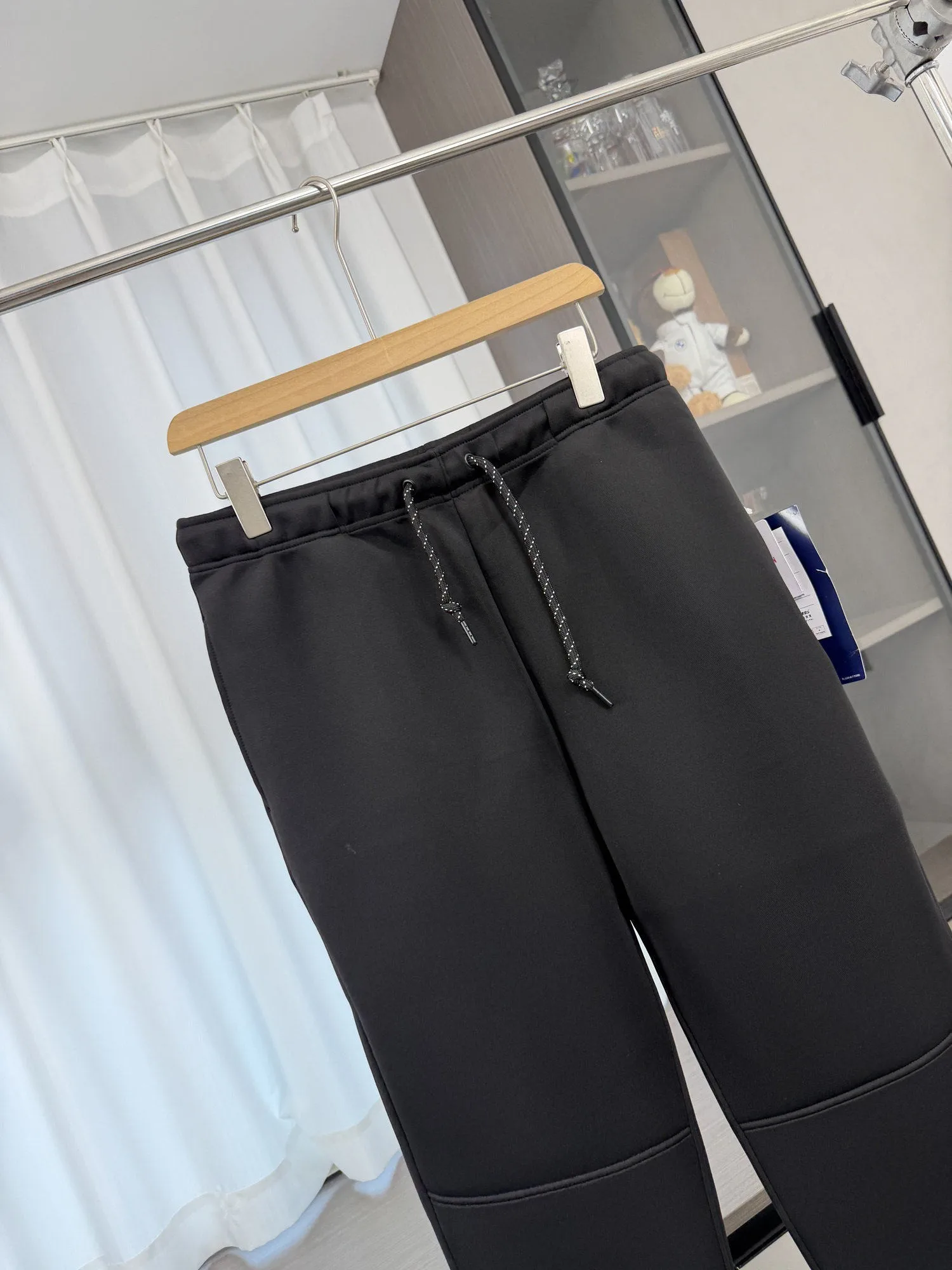 

High Elasticity Air Cotton Sweatpants Men's Casual Elastic Waist Drawstring Versatile Loose Fit Spring Seasonal Fashion