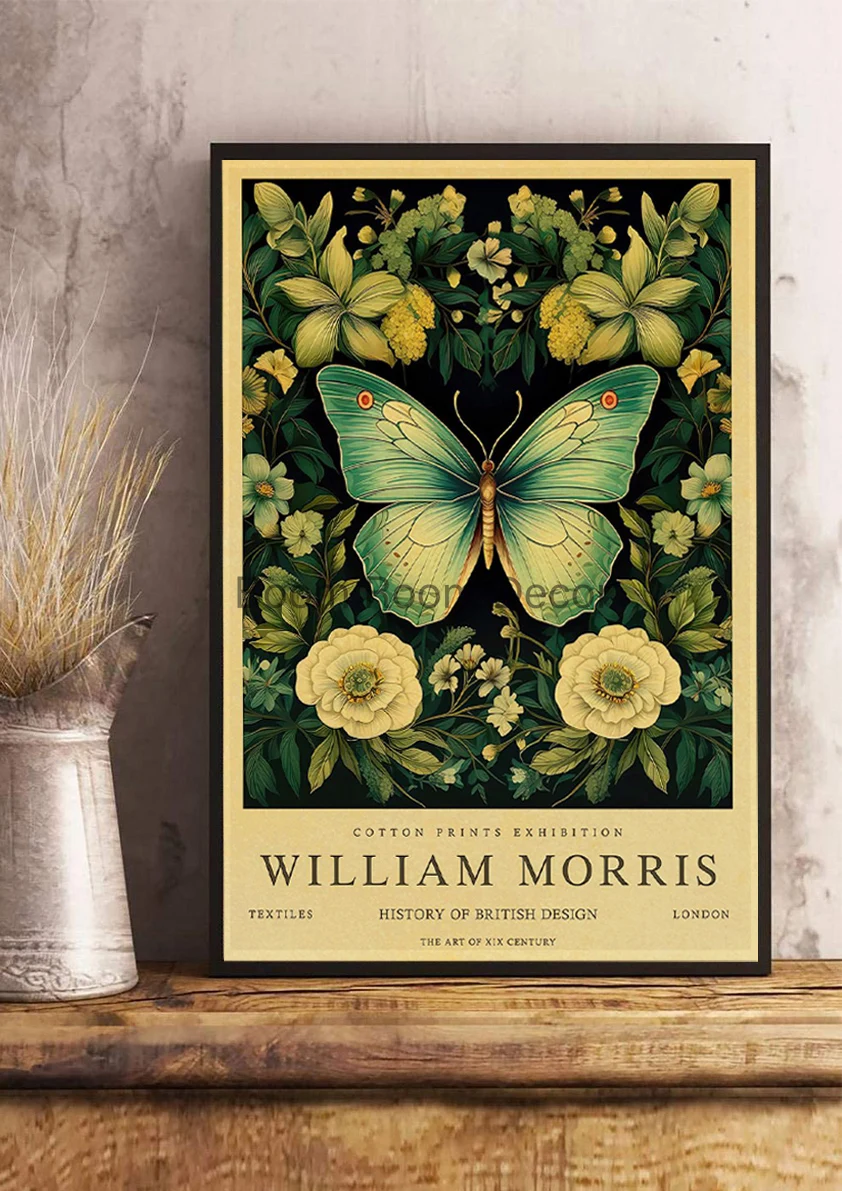 Vintage William Morris Posters Nostalgia Kraft Paper Print Coffee Home Decoration Chambre Bedroom Aesthetic Canvas Painting