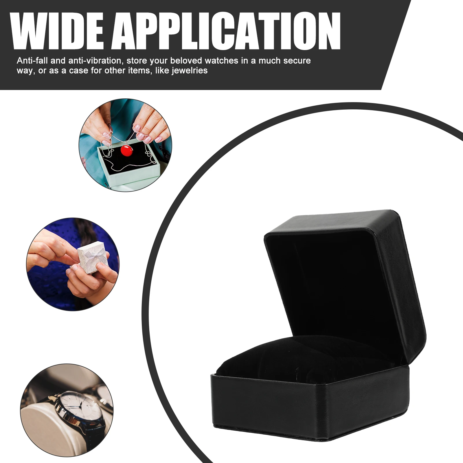 

Pu Storage Box Portable Watch Display Case Household Decorative Jewelry Organizer Travel Watch Holder Gift Packaging