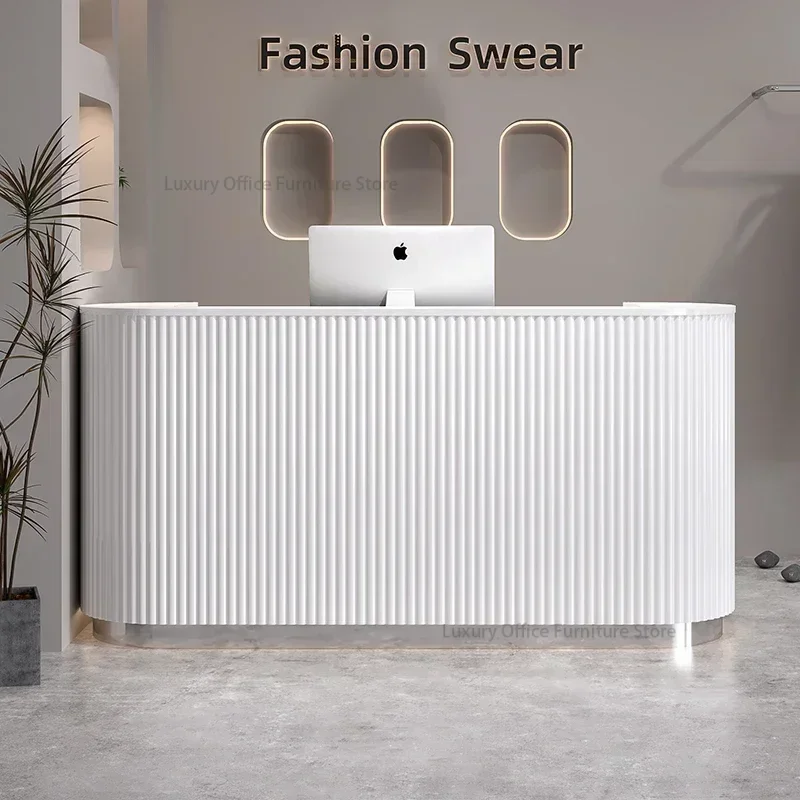 

Luxury Beauty Salon Checkout Simple Modern Women's Clothing Store Small Counter Yoga Studio Front Desk Reception Desk Furniture