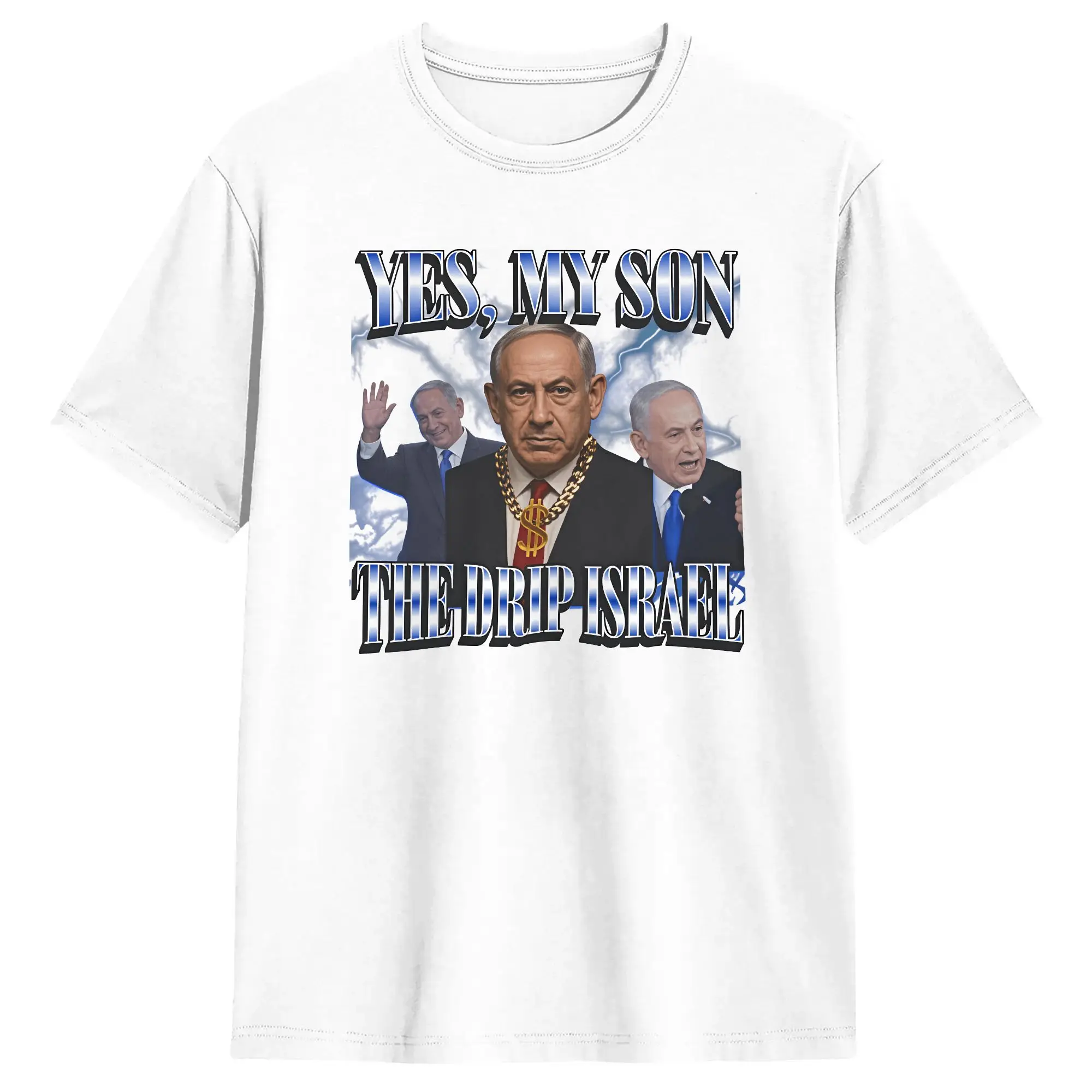 Benjamin Netanyahu Badass Funny Big Yahu Meme T-Shirt Sommer-Baumwoll-T-Shirts für Männer Design-T-Shirt Kurzärmelige lustige Kleidung – Detail 1