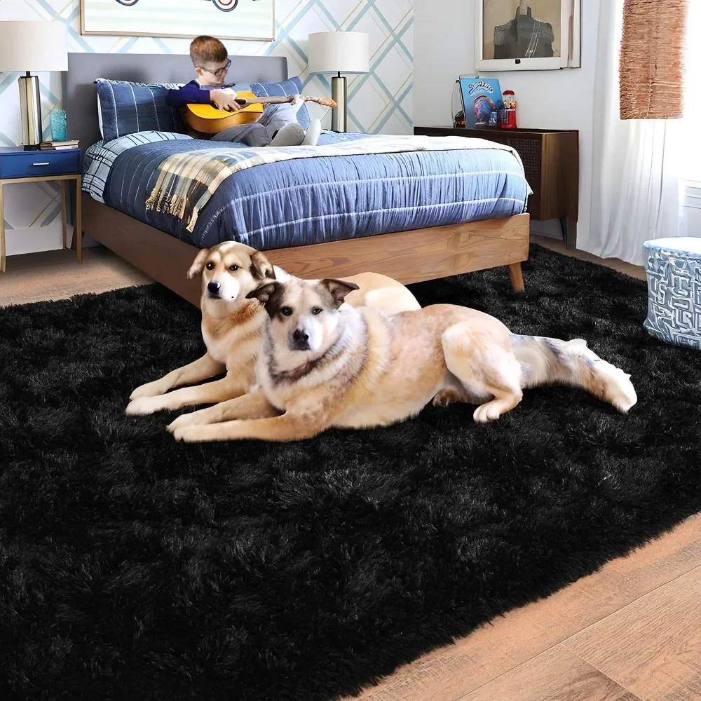 New Best Deal US Shipping Ultra Soft Large Shag Area Rugs for Living Room Non Slip Plush Modern Fluffy Carpet for Bedroom Kids B view 4