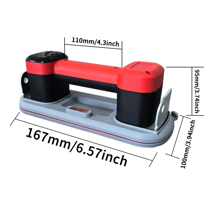 267*100mm Hammer-Operated Electric Vacuum Suction Cup Lifting Tool Automatic Pressure Repair Ceramic Tiles Marble Floor Cracks