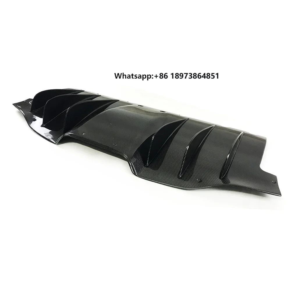 

Real Carbon Fiber Rear Bumper Diffuser for Ferrari 458 Italia Spider Auto Racing Car Style Body Kit Lip Splitter Spoiler