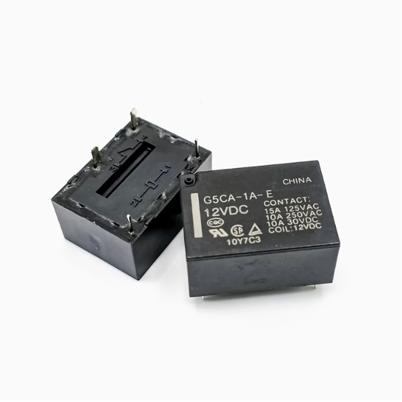 10 個 G5CA-1A-E-5VDC、G5CA-1A-E-12VDC、G5CA-1A-E-24VDC DIP-4 10A 新しいパワーリレー G5CA-1A-E-5/12/24VDC