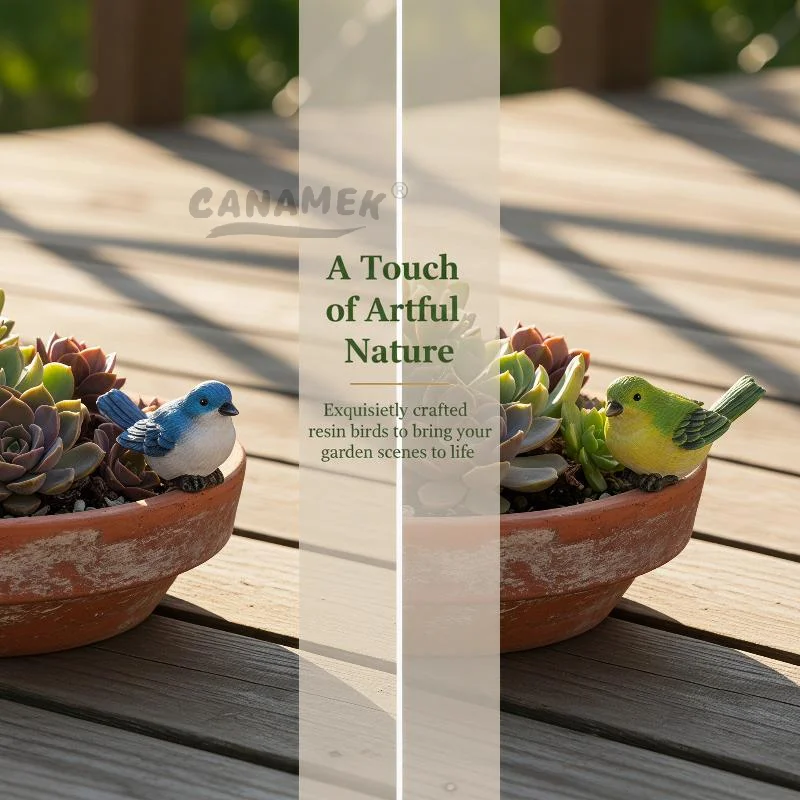 Lifelike Resin Dollhouse Animal Model Plant Bonsai Ornaments Miniature Figurines Micro Landscape Home Decor Fairy Garden Decor