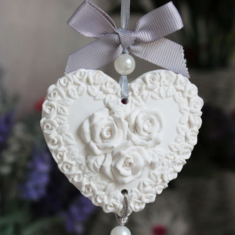 Mold Silicone Heart-shaped, Leaves, Angels, Roses, Garlands, Angel Wreaths 6 Styles Handmade Fondant Mould For Aroma Molds PRZY