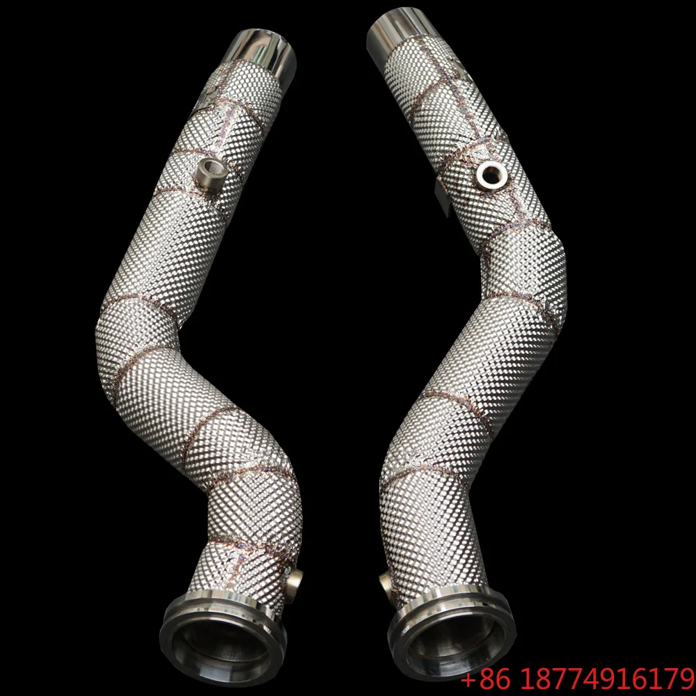 

OBM High Performance Heat Shield Downpipe for Levante/quattroporte/3.0t SS304 Muffler Free Flow System