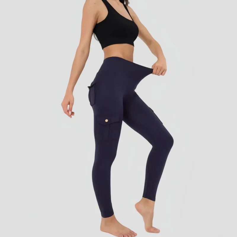 Newest High Stretch Sports Yoga Leggings High Waist Winter Naked Fitness Gym Workwear with Pocket for Women Workout Run Pant ﻿