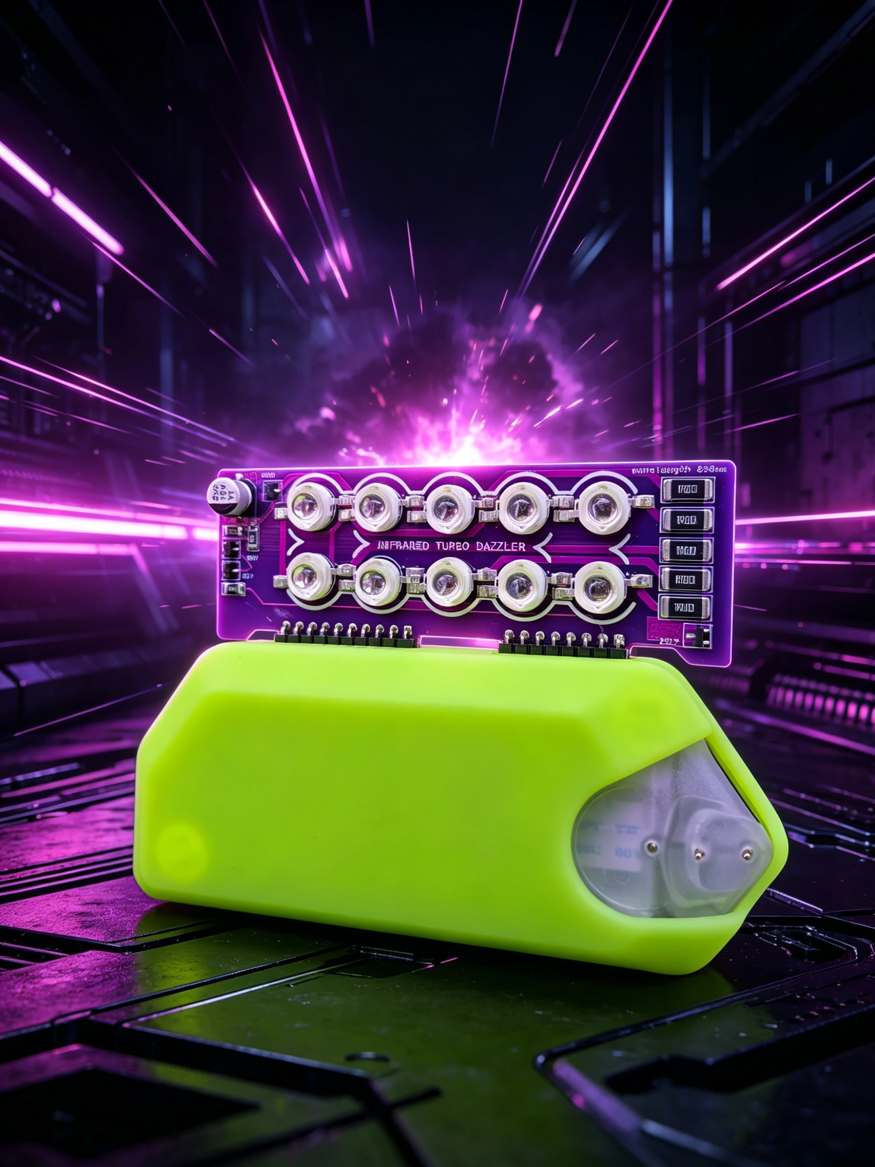 TURBO Infrared Dazzler Blaster Compatible with Flipper Zero/Open Area Distance Is: 200M = 650 Feet