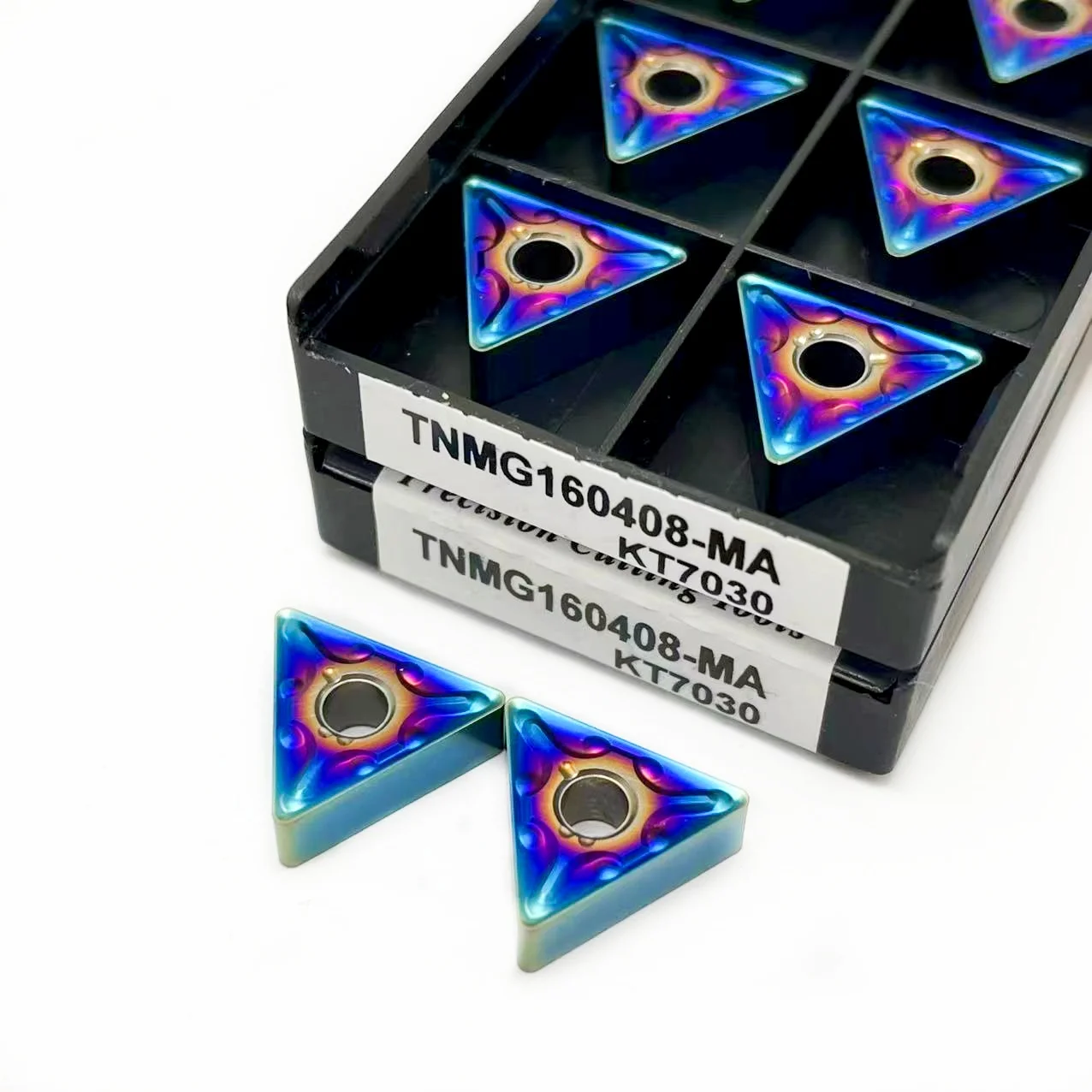 10 pz TNMG160404 KT7030 inserti in metallo duro TNMG160408 tornio originale in lega dura TNMG utensile per tornitura acciaio temprato acciaio inossidabile