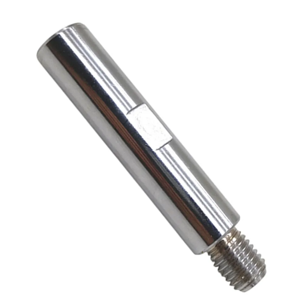 Silver Metal 100mm Length Extended Rod Thread Adapter Extension Bar For For M14 Or 5/8-11 Angle Grinder Polisher Sander Power To