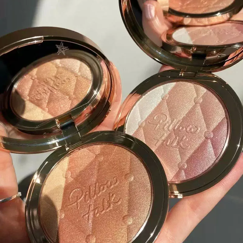 Charlotte Shell Highlight Contour Gem Palette A Plate of Multi-purpose High Light Eye Shadow Details Nature Face Tilbury Makeup