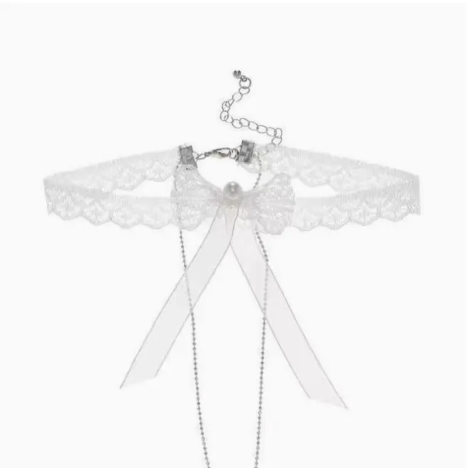 

Charming Bow Lace Choker Necklace Elegant Lace Design Feminine Look Adjustable Fit Special Occasions Daily Wear
